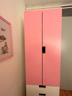 Roze kast met legplanken en lades -- IKEA -- Stuva, Ophalen, Gebruikt, 105 cm of meer, Minder dan 50 cm