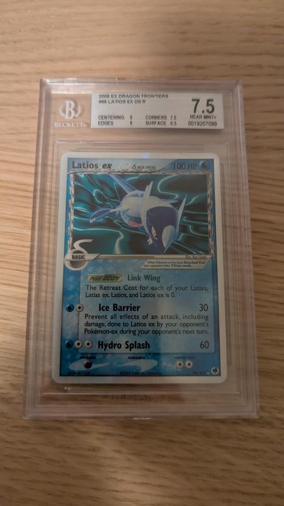 Latios ex 96 bgs 7.5 near mint +, Ophalen of Verzenden, Zo goed als nieuw