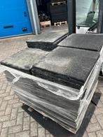 Rubberen tegels 50 x 50 x 2,5 cm met vlekjes mat matten, Tuin en Terras, Mat, Gebruikt, Overige typen, Rubber