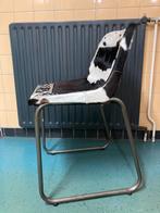 Stoel met geitenleren bekleding., Huis en Inrichting, Ophalen, Zo goed als nieuw, Eén