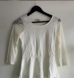 Guess witte peplum top, maat M, Maat 38/40 (M), Wit, Nieuw, Ophalen of Verzenden
