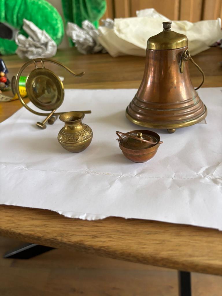 Oude koperen snuisterijen, Ophalen of Verzenden