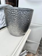 Hornbach  (Soendgen) grote bloempot zilvergrijs, Ophalen, Gebruikt, Rond