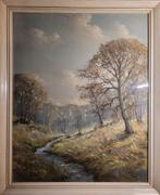 Pastel beeklandschap Gerard Cox jr., Antiek en Kunst, Ophalen of Verzenden