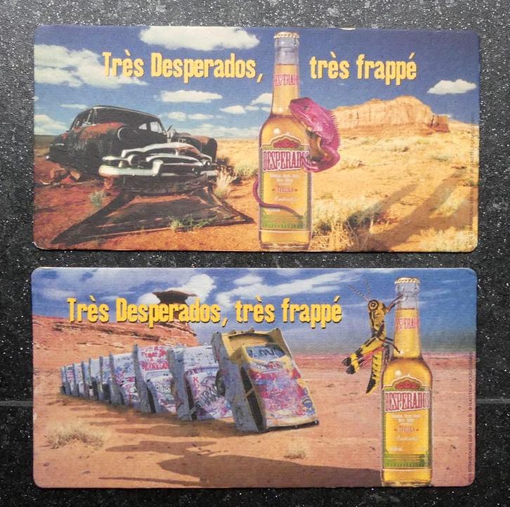 Desperados bier viltjes XL bierviltjes, Verzamelen, Biermerken, Gebruikt, Viltje(s), Overige merken, Ophalen of Verzenden