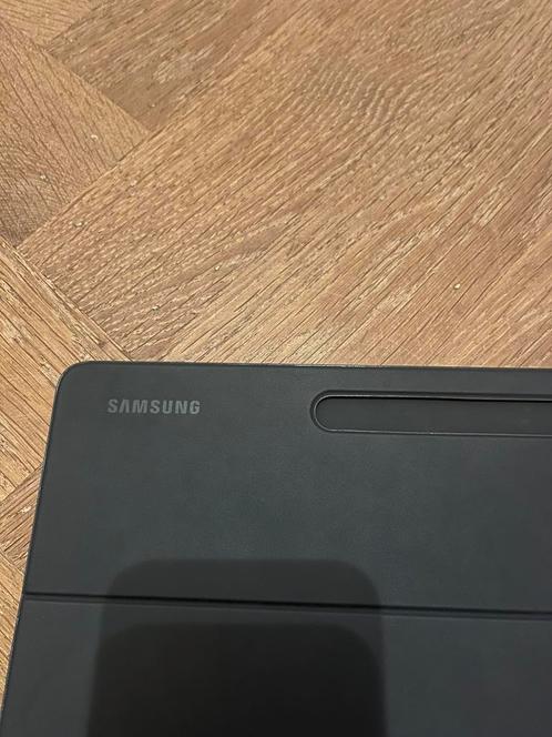 Samsung Galaxy S7 FE / S7 Plus / S8 Plus Book Case Zwart, Computers en Software, Tablet-hoezen, Zo goed als nieuw, Ophalen of Verzenden