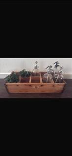 Houten bak met spuitflessen, Ophalen, Gebruikt