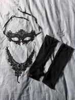 3-delige set masker, choker, lange handschoenen, Ophalen of Verzenden