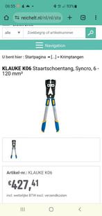 Klauke K06 Staartsschoentang 6-120mm², Ophalen of Verzenden, Nieuw
