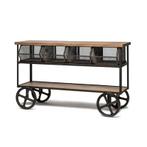 Industriële Retro Keuken Trolley Fruitkar Horeca Keukenblok, Info@dehanzeherten.nl, De Hanze Herten BV, Zwart, 150 tot 200 cm