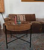 Leuke rotan bijzettafel van Xenos, Huis en Inrichting, Tafels | Bijzettafels, Overige materialen, Rond, Bohemian, 55 tot 75 cm