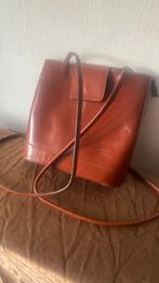 Handtas / rugtas leer, Sieraden, Tassen en Uiterlijk, Tassen | Damestassen, Ophalen of Verzenden, Gebruikt, Overige kleuren, Handtas