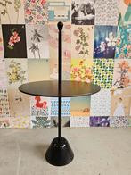 Zanotta Servemuto Tafel Zwart, Minder dan 55 cm, Gebruikt, Metaal of Aluminium, Rond