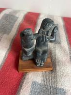 Beeldje van Vrouw met Kip, Antiek en Kunst, Antiek | Tin, Ophalen of Verzenden