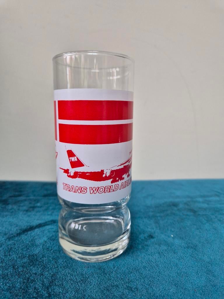 Longdrinkglas TWA Trans World Airlines, Ophalen of Verzenden, Zo goed als nieuw, Overige typen