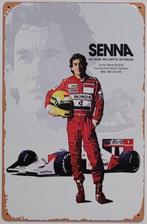 Ayrton Senna Formule 1 auto reclamebord van metaal wandbord, Verzamelen, Info@deconoord.nl, Deco Noord, Nieuw, Ophalen of Verzenden