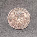 West friesland 1759 muntmeesterpenning zilver 5 stuiver, Postzegels en Munten, Munten | Nederland, Vóór koninkrijk, Zilver, 25 cent
