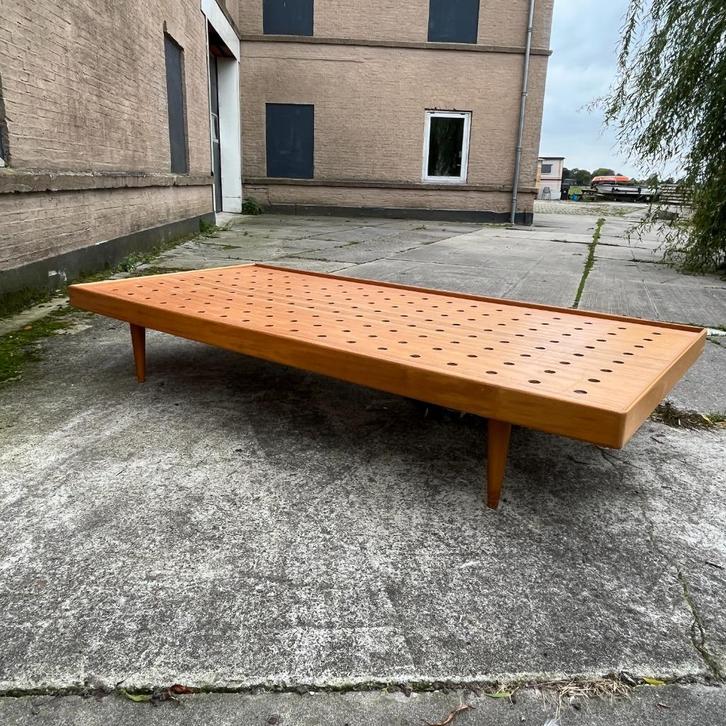 OPRUIMING Vintage jaren 50 60 berken daybed slaapbank Pastoe, Huis en Inrichting, Slaapkamer | Slaapbanken, Gebruikt, 90 cm, 190 cm of minder