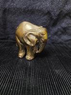 Koper, messing vintage zware olifant, Verzamelen, Beelden en Beeldjes, Ophalen of Verzenden, Dier