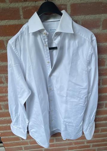 Eton Contemporary wit overhemd Maat M/ 39, hals 15,5 beschikbaar voor biedingen