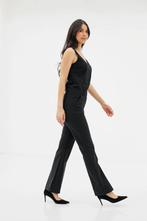 Studio Anneloes zwarte flair bonded broek travelstof mt M, Maat 38/40 (M), Studio Anneloes, Zwart, Ophalen of Verzenden
