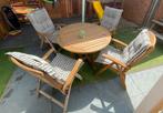 Hardhouten tuintafel ( geen stoelen ), Tuin en Terras, Tuinsets en Loungesets, Ophalen, 4 zitplaatsen, Gebruikt, Teakhout