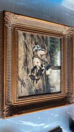 Mooi schilderijtje G Passet Stilleven met kippen, Antiek en Kunst, Kunst | Schilderijen | Klassiek, Ophalen of Verzenden