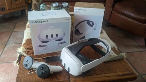 Meta Quest 3 - 512GB incl elite strap, Spelcomputers en Games, Virtual Reality, Zo goed als nieuw, Overige platformen, VR-bril