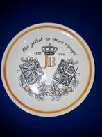Jubileum bord Juliana Bernard 1962 Lucas Bols bevrijding, Verzamelen, Koninklijk Huis en Royalty, Ophalen of Verzenden
