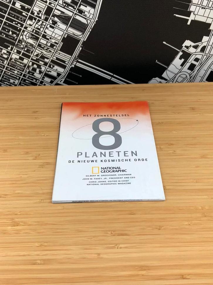 National Geographic 2006 Het Zonnestelsel: 8 Planeten, Verzamelen, Posters, Gebruikt, Dier of Natuur, A1 t/m A3, Rechthoekig Staand