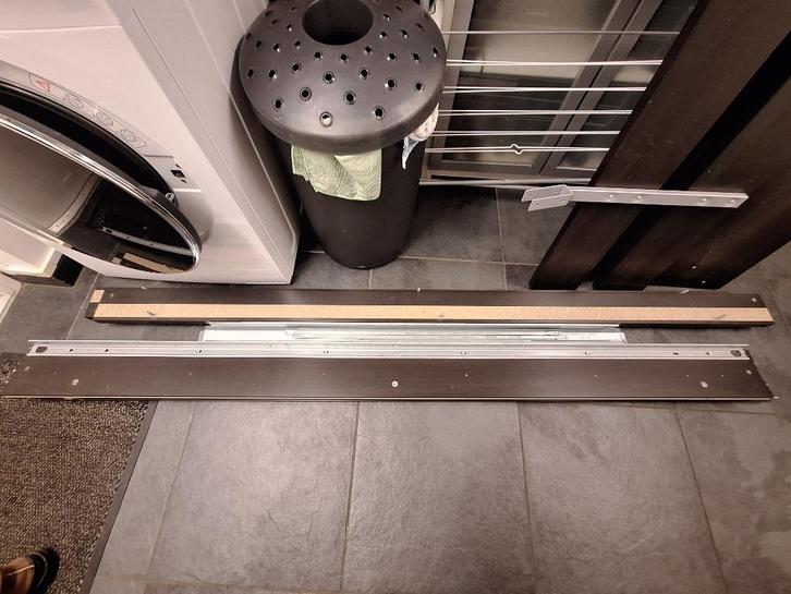 bed ombouw ikea, Huis en Inrichting, Slaapkamer | Bedden, Gebruikt, Tweepersoons, 140 cm, 200 cm, Hout, Bruin, Ophalen