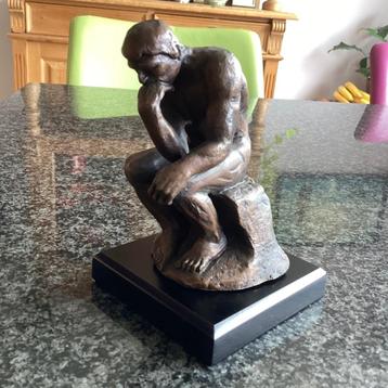 Beeld, brons, De Denker, Rodin, vintage  beschikbaar voor biedingen