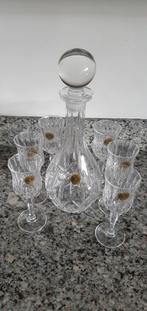 Kristal karaf RCR compleet met 6 borreltjes, Ophalen of Verzenden, Overige typen