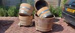 Halve wijnvaten whisky vaten 70€, Tuin en Terras, Ophalen, Minder dan 60 cm, Rond, Zo goed als nieuw