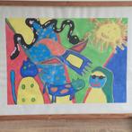 Cobra Stijl Schilderij - Mogelijk Karel Appel, Antiek en Kunst, Ophalen