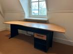 Houten Bureau met Ladenkastje op Wielen, Huis en Inrichting, Bureaus, Ophalen of Verzenden, Met wielen, Zo goed als nieuw, Bureau