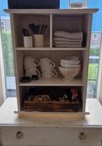 brocant vakkenkastje~keukenrekje~oud kastje, Antiek en Kunst, Ophalen of Verzenden