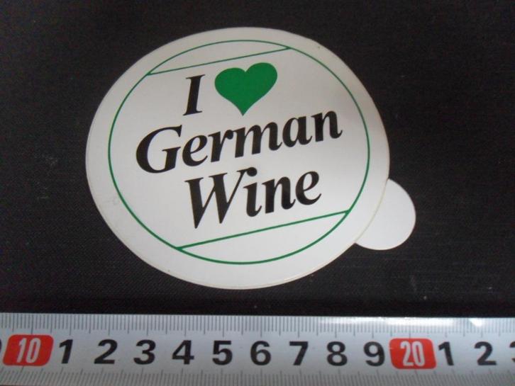 sticker I love german wine, Verzamelen, Stickers, Zo goed als nieuw, Ophalen