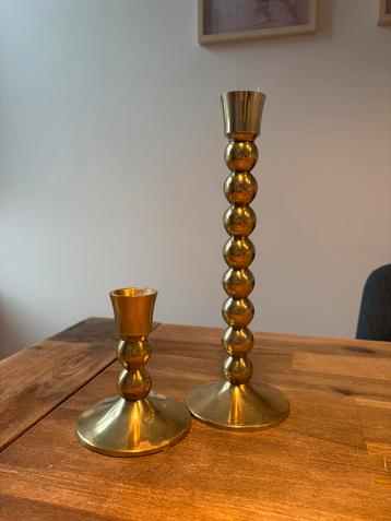 Anthropology gold candle stick holders  beschikbaar voor biedingen