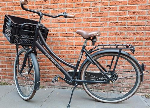 Cortina U4 Transport Mini RN3 24 inch Jet Black Matt, Fietsen en Brommers, Fietsen | Dames | Omafietsen, Gebruikt, Minder dan 47 cm