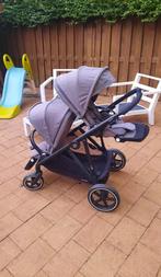 Cybex Gazelle S Duo kinderwagen • 2 zitjes, Gebruikt, Verstelbare duwstang, Combiwagen, Ophalen