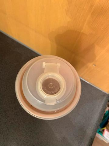 Vintage Tupperware Beker/Kan Oranje beschikbaar voor biedingen