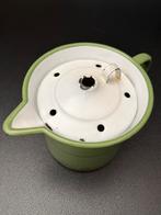 Groen geëmailleerde melkkan, Antiek en Kunst, Ophalen of Verzenden