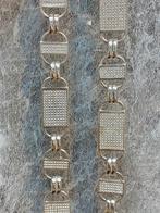 925 Zilveren Kingsly Magnum Ketting, Sieraden, Tassen en Uiterlijk, Kettingen, Nieuw, Ophalen of Verzenden, Met edelsteen, Zilver