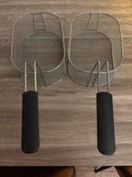 2 Frituurmanden / Oliebollenmanden 30x20cm. diepte 10 cm., Witgoed en Apparatuur, Frituurpannen, 2 tot 3 liter, Ophalen, Zo goed als nieuw