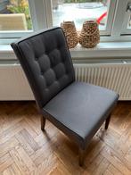 4 stijlvolle grijze eetkamerstoelen, Huis en Inrichting, Ophalen, Gebruikt, Landelijk, Vier