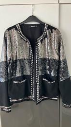 Glitter jas 40, Ophalen of Verzenden, Zo goed als nieuw, Maat 38/40 (M), Zwart
