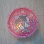 Leuke paardenklok voor de kinderkamer, Huis en Inrichting, Woonaccessoires | Klokken, Ophalen of Verzenden, Gebruikt, Analoog