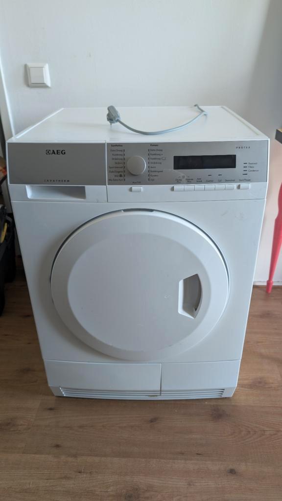 AEG T75373NAH Warmtepompdroger - Zo Goed Als Nieuw, Witgoed en Apparatuur, Wasdrogers, Zo goed als nieuw, Overige typen, Voorlader