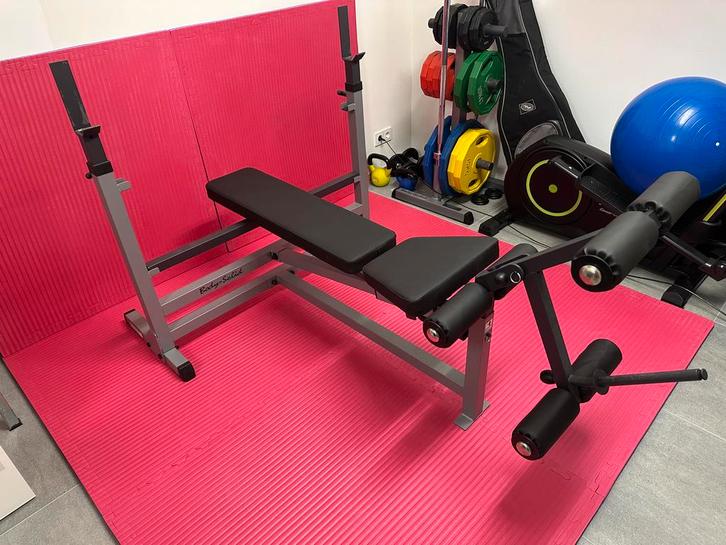 Body Solid Power Center Combo Halterbank, Sport en Fitness, Fitnessapparatuur, Zo goed als nieuw, Krachtstation, Armen, Benen